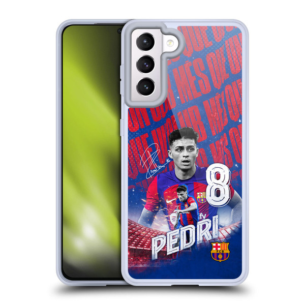 FC Barcelona 2023/24 First Team Pedri Soft Gel Case for Samsung Galaxy S21 5G