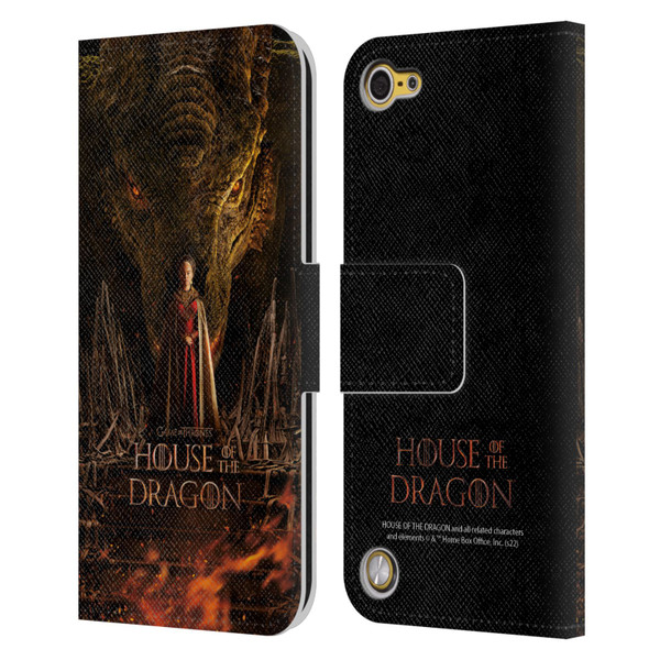 House Of The Dragon: Television Series Key Art Poster 1 Leather Book Wallet Case Cover For Apple iPod Touch 5G 5th Gen