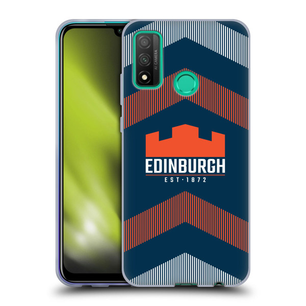 Edinburgh Rugby Logo Art Lines Soft Gel Case for Huawei P Smart (2020)