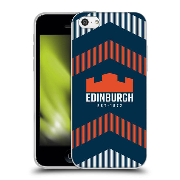 Edinburgh Rugby Logo Art Lines Soft Gel Case for Apple iPhone 5c