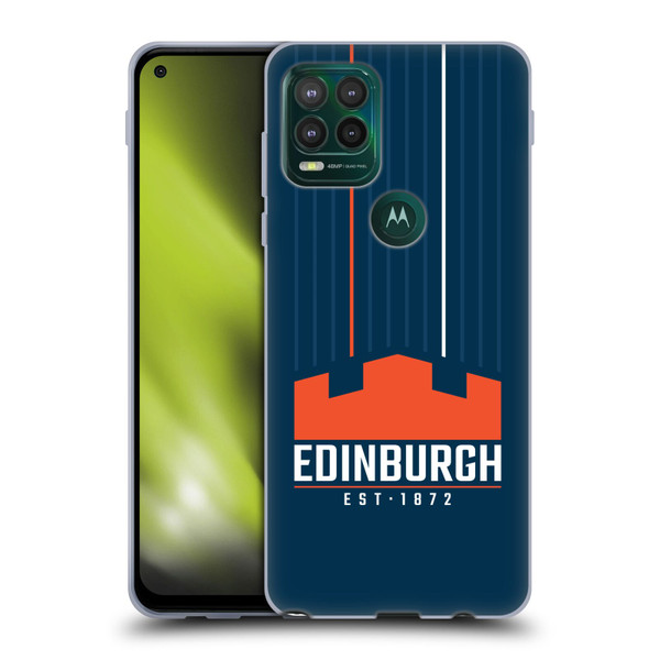 Edinburgh Rugby Logo Art Vertical Stripes Soft Gel Case for Motorola Moto G Stylus 5G 2021