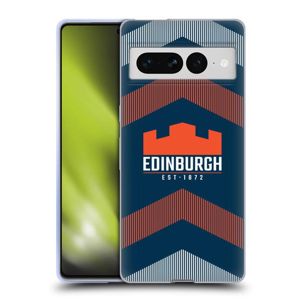 Edinburgh Rugby Logo Art Lines Soft Gel Case for Google Pixel 7 Pro