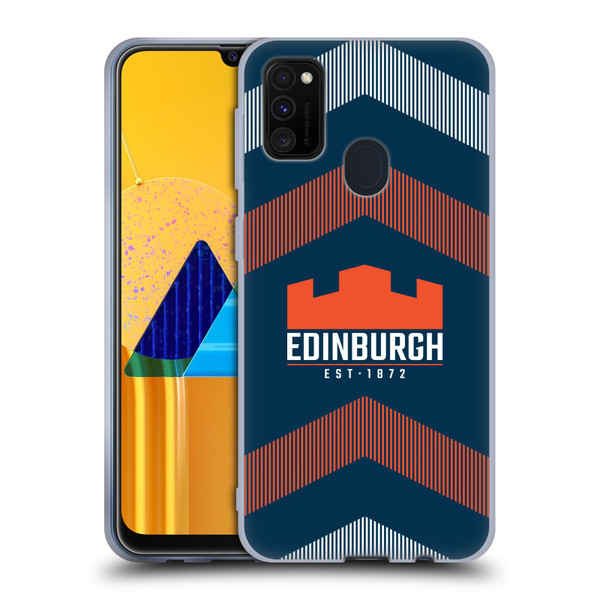 Edinburgh Rugby Logo Art Lines Soft Gel Case for Samsung Galaxy M30s (2019)/M21 (2020)