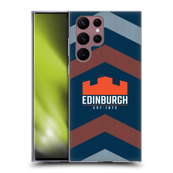 Edinburgh Rugby Logo Art Lines Soft Gel Case for Samsung Galaxy S22 Ultra 5G
