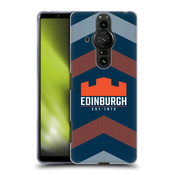 Edinburgh Rugby Logo Art Lines Soft Gel Case for Sony Xperia Pro-I