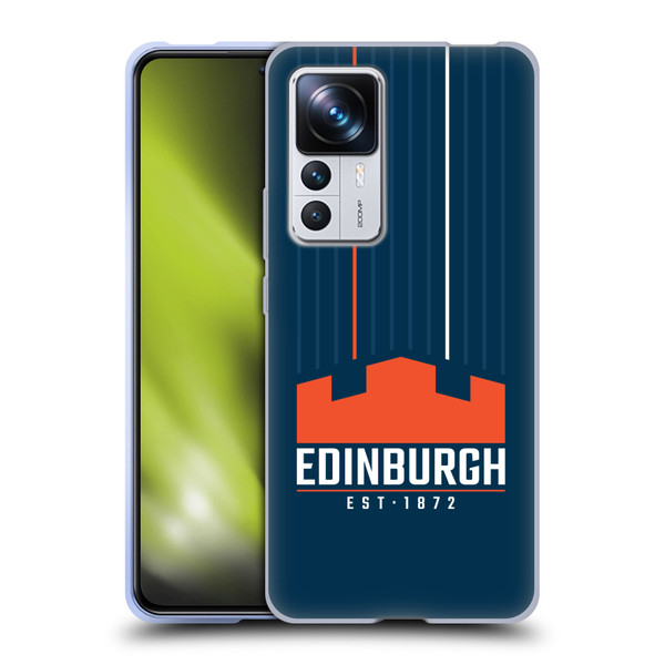 Edinburgh Rugby Logo Art Vertical Stripes Soft Gel Case for Xiaomi 12T Pro
