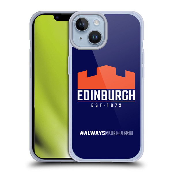 Edinburgh Rugby Logo 2 Always Edinburgh Soft Gel Case for Apple iPhone 14