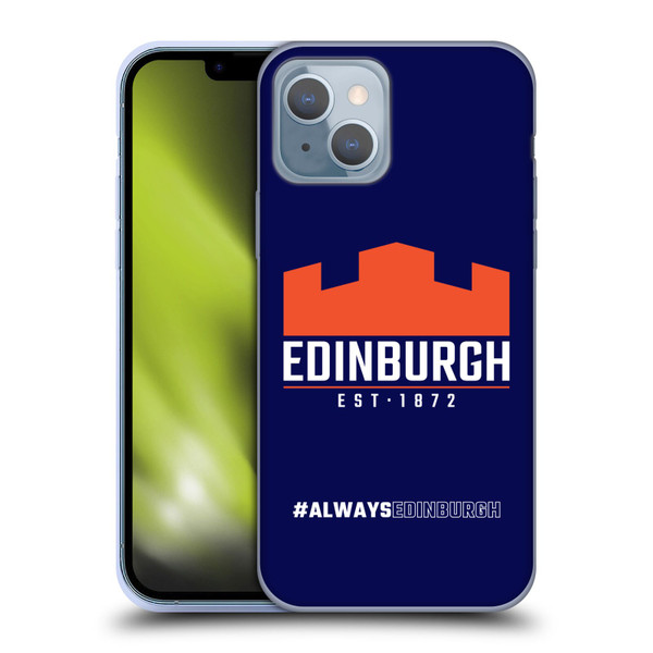 Edinburgh Rugby Logo 2 Always Edinburgh Soft Gel Case for Apple iPhone 14