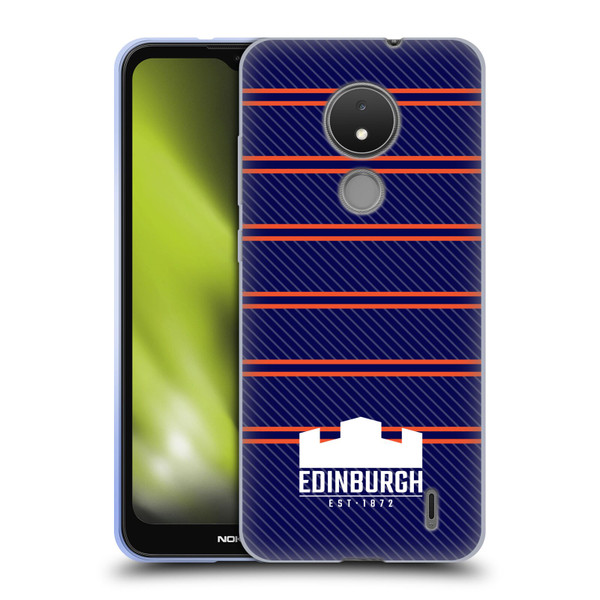 Edinburgh Rugby Logo 2 Stripes Soft Gel Case for Nokia C21