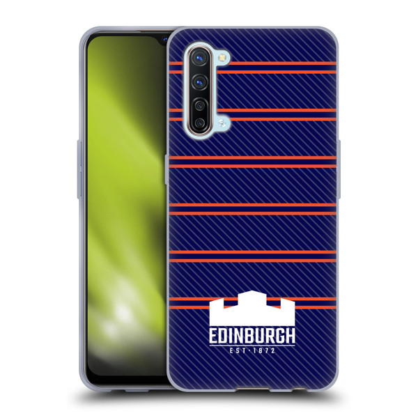 Edinburgh Rugby Logo 2 Stripes Soft Gel Case for OPPO Find X2 Lite 5G