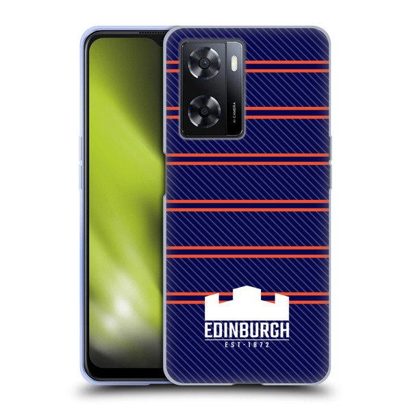 Edinburgh Rugby Logo 2 Stripes Soft Gel Case for OPPO A57s