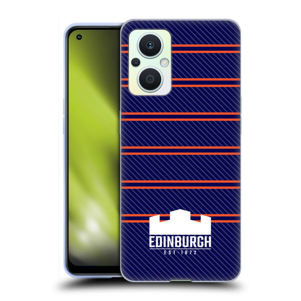 Edinburgh Rugby Logo 2 Stripes Soft Gel Case for OPPO Reno8 Lite