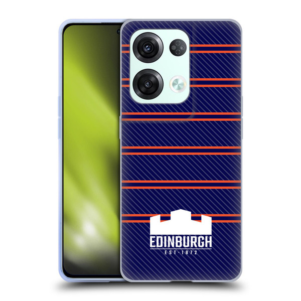 Edinburgh Rugby Logo 2 Stripes Soft Gel Case for OPPO Reno8 Pro
