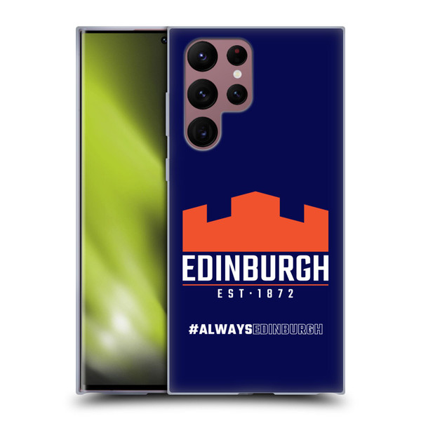 Edinburgh Rugby Logo 2 Always Edinburgh Soft Gel Case for Samsung Galaxy S22 Ultra 5G