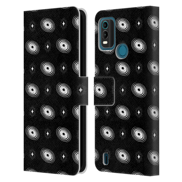 Haroulita Celestial Black And White Galaxy Leather Book Wallet Case Cover For Nokia G11 Plus