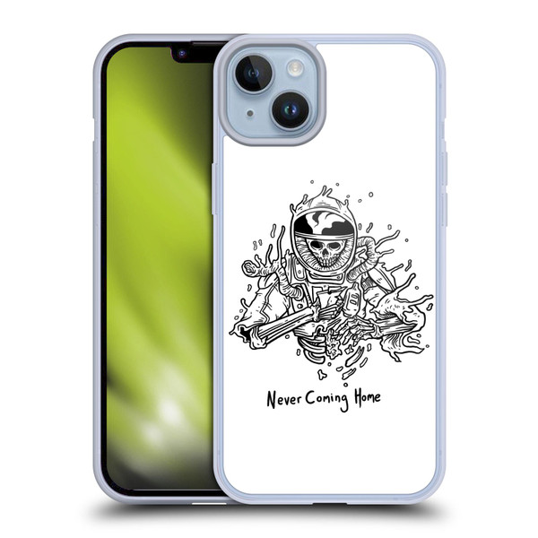 Matt Bailey Art Never Coming Home Soft Gel Case for Apple iPhone 14 Plus