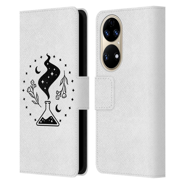 Haroulita Celestial Tattoo Potion Leather Book Wallet Case Cover For Huawei P50