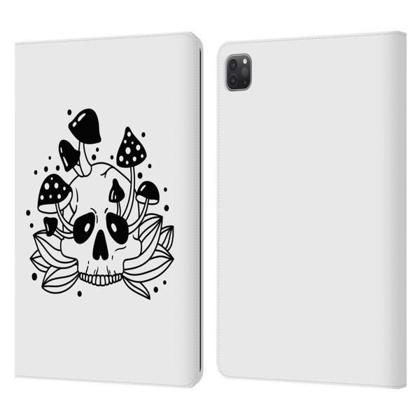 Haroulita Celestial Tattoo Skull Leather Book Wallet Case Cover For Apple iPad Pro 11 2020 / 2021 / 2022