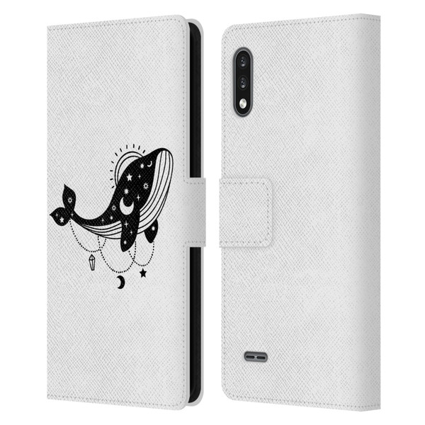 Haroulita Celestial Tattoo Whale Leather Book Wallet Case Cover For LG K22
