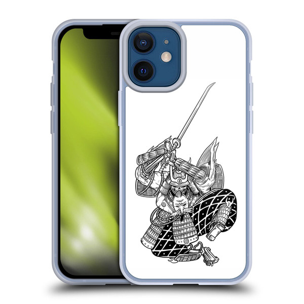 Matt Bailey Samurai Sword Attack Soft Gel Case for Apple iPhone 12 Mini