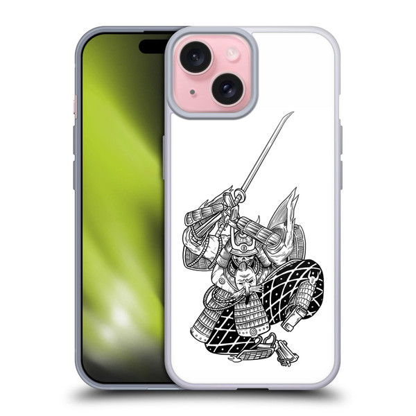 Matt Bailey Samurai Sword Attack Soft Gel Case for Apple iPhone 15