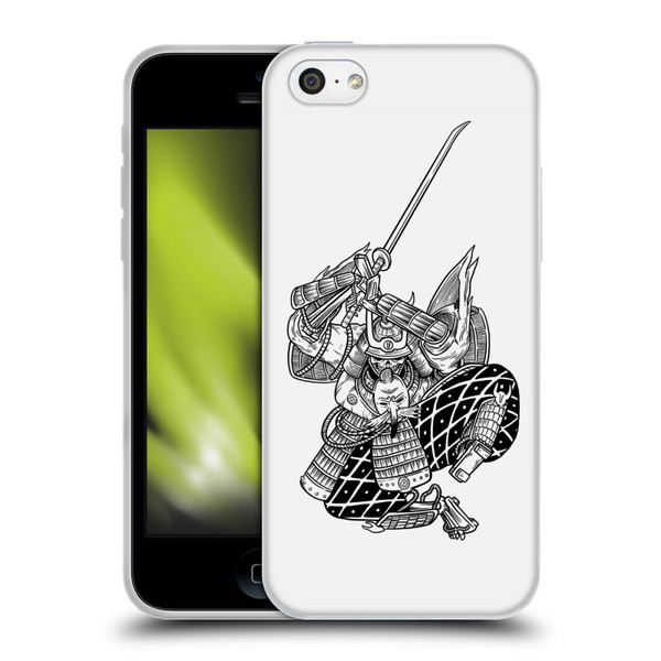 Matt Bailey Samurai Sword Attack Soft Gel Case for Apple iPhone 5c
