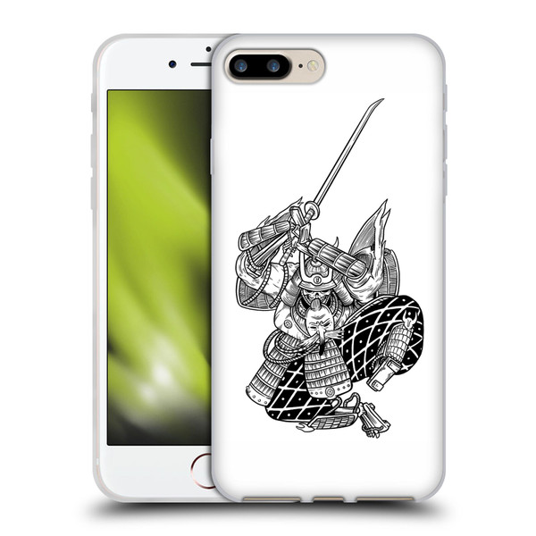 Matt Bailey Samurai Sword Attack Soft Gel Case for Apple iPhone 7 Plus / iPhone 8 Plus