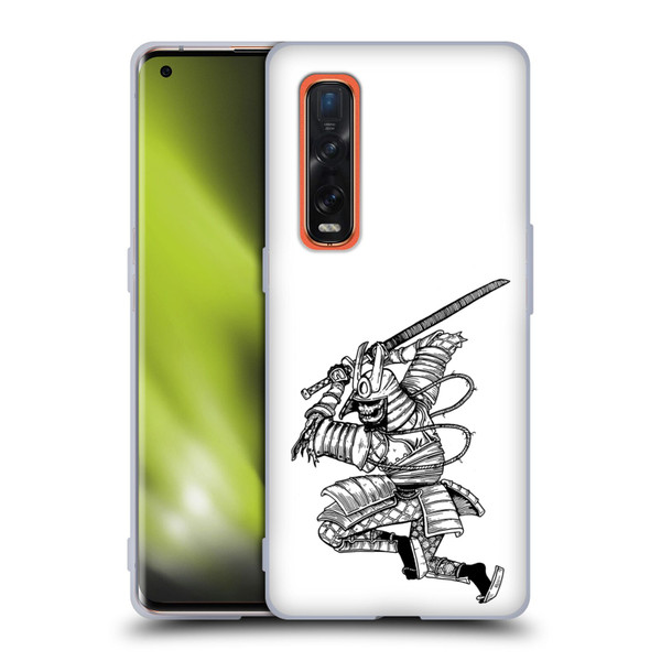 Matt Bailey Samurai Sword Stance Soft Gel Case for OPPO Find X2 Pro 5G