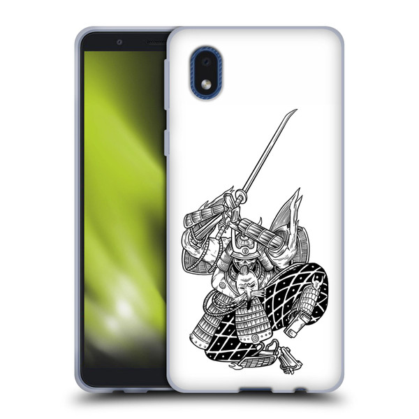 Matt Bailey Samurai Sword Attack Soft Gel Case for Samsung Galaxy A01 Core (2020)