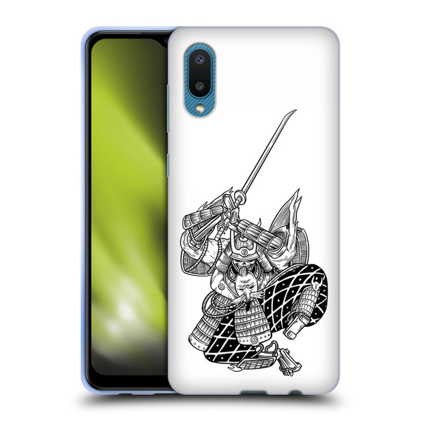 Matt Bailey Samurai Sword Attack Soft Gel Case for Samsung Galaxy A02/M02 (2021)