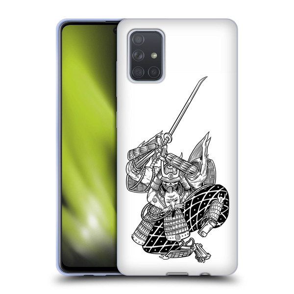 Matt Bailey Samurai Sword Attack Soft Gel Case for Samsung Galaxy A71 (2019)