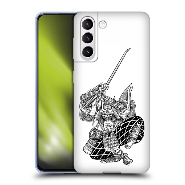 Matt Bailey Samurai Sword Attack Soft Gel Case for Samsung Galaxy S21 5G