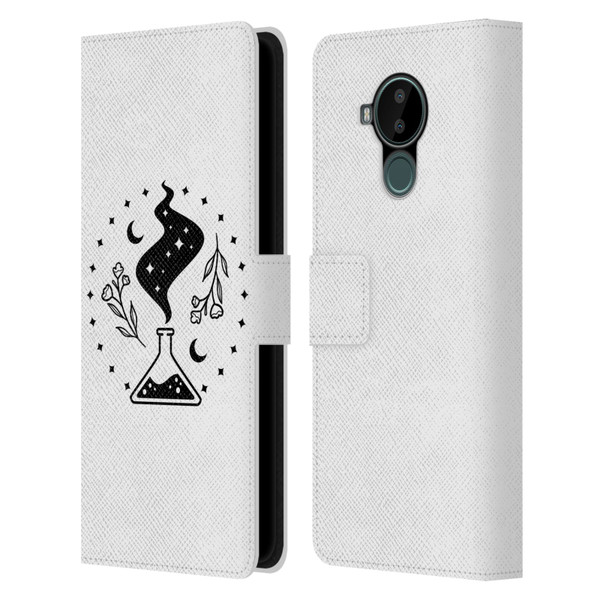 Haroulita Celestial Tattoo Potion Leather Book Wallet Case Cover For Nokia C30