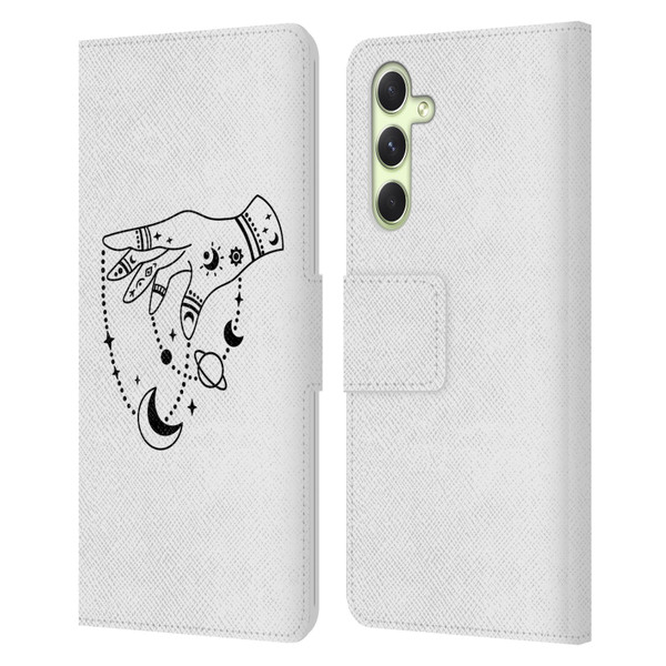 Haroulita Celestial Tattoo Puppet Universe Leather Book Wallet Case Cover For Samsung Galaxy A54 5G