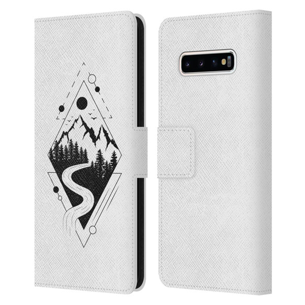 Haroulita Celestial Tattoo Mountain Leather Book Wallet Case Cover For Samsung Galaxy S10+ / S10 Plus