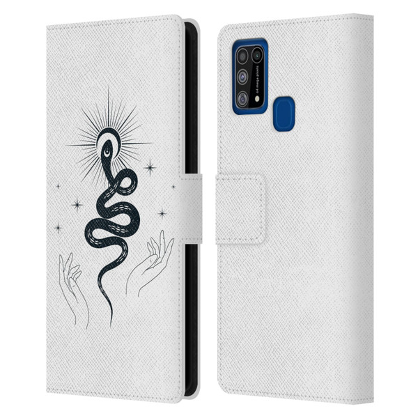 Haroulita Celestial Tattoo Snake Leather Book Wallet Case Cover For Samsung Galaxy M31 (2020)