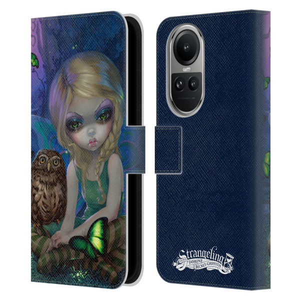 Strangeling Fairy Art Summer with Owl Leather Book Wallet Case Cover For OPPO Reno10 5G / Reno10 Pro 5G