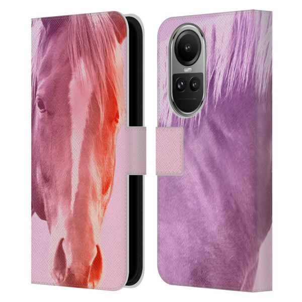 Mark Ashkenazi Pastel Potraits Horse Leather Book Wallet Case Cover For OPPO Reno10 5G / Reno10 Pro 5G