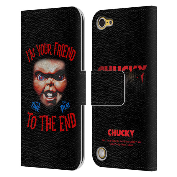 Child's Play Key Art Friend To The End Leather Book Wallet Case Cover For Apple iPod Touch 5G 5th Gen