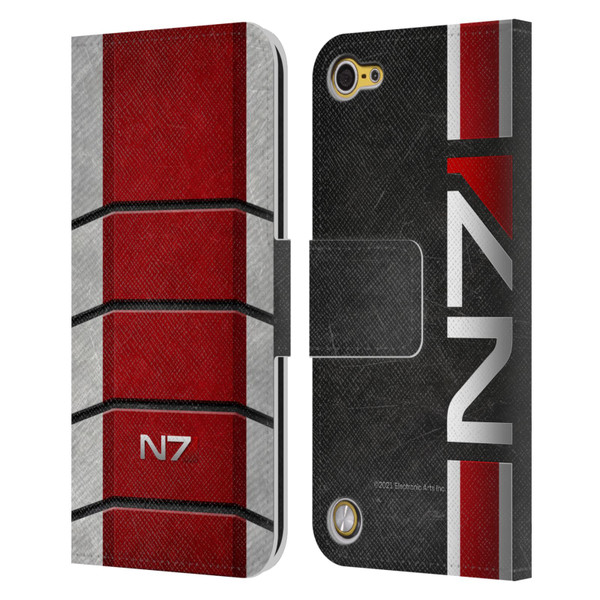 EA Bioware Mass Effect Graphics N7 Logo Armor Leather Book Wallet Case Cover For Apple iPod Touch 5G 5th Gen