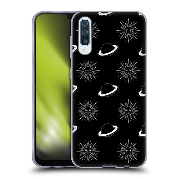 Haroulita Celestial Black And White Planet And Sun Soft Gel Case for Samsung Galaxy A50/A30s (2019)