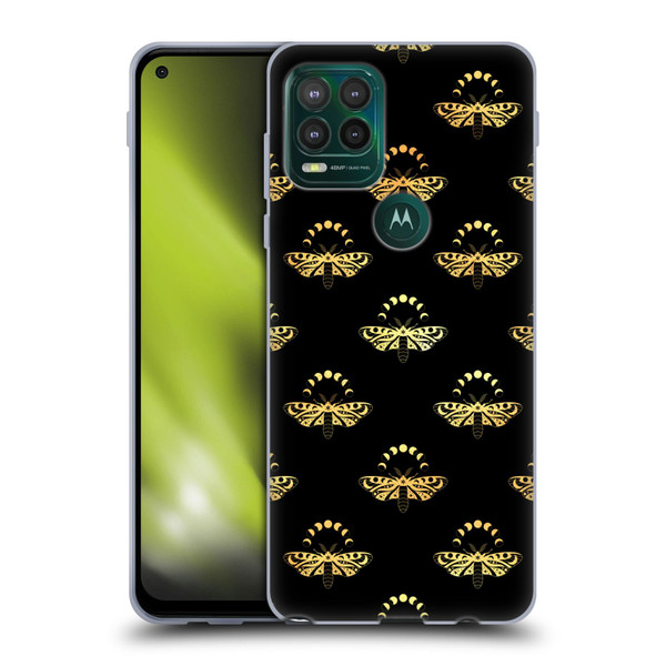 Haroulita Celestial Gold Butterfly Soft Gel Case for Motorola Moto G Stylus 5G 2021