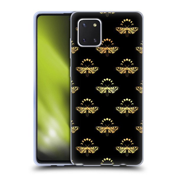 Haroulita Celestial Gold Butterfly Soft Gel Case for Samsung Galaxy Note10 Lite