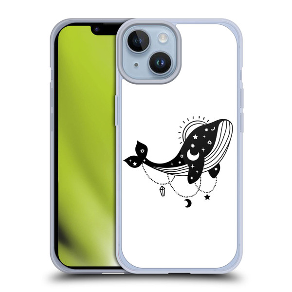 Haroulita Celestial Tattoo Whale Soft Gel Case for Apple iPhone 14