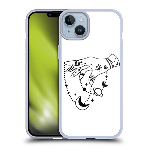 Haroulita Celestial Tattoo Puppet Universe Soft Gel Case for Apple iPhone 14 Plus