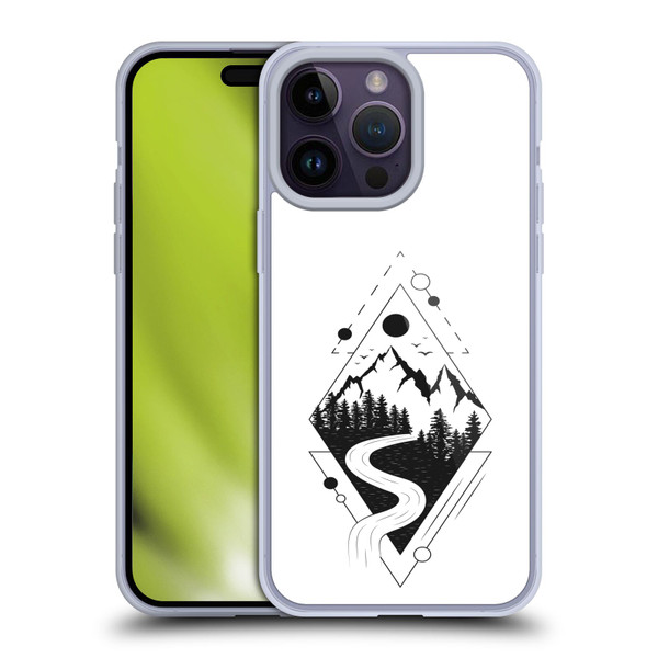 Haroulita Celestial Tattoo Mountain Soft Gel Case for Apple iPhone 14 Pro Max