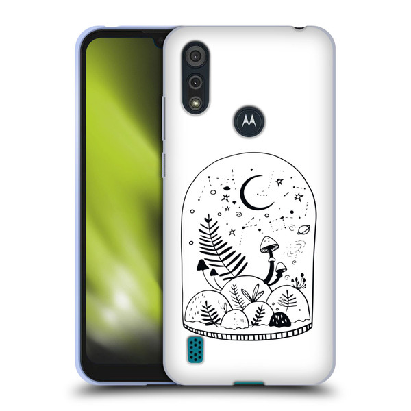 Haroulita Celestial Tattoo Terrarium Soft Gel Case for Motorola Moto E6s (2020)