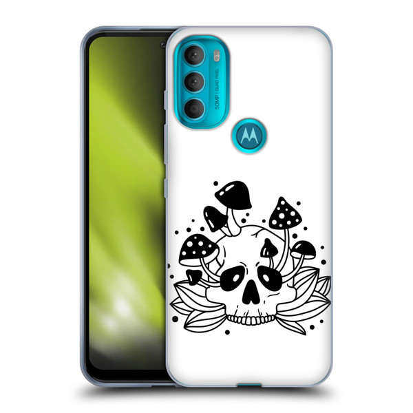 Haroulita Celestial Tattoo Skull Soft Gel Case for Motorola Moto G71 5G