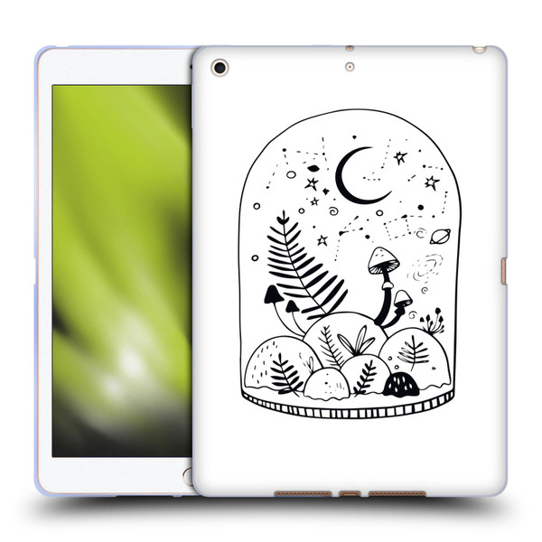 Haroulita Celestial Tattoo Terrarium Soft Gel Case for Apple iPad 10.2 2019/2020/2021