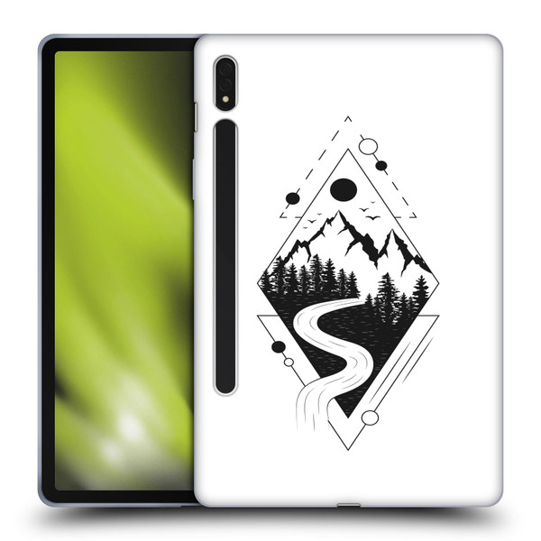 Haroulita Celestial Tattoo Mountain Soft Gel Case for Samsung Galaxy Tab S8